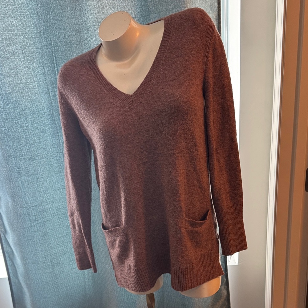 J. Crew Rich Brown Knit Sweater